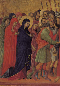 Duccio, Die Kreuztragung, Ausschnitt by klassik art