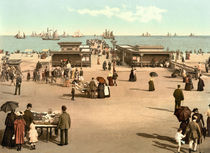 Yarmouth, Strandpromenade / Photochrom von klassik art