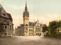 Braunschweig, Neues Rathaus / Photochrom by klassik art