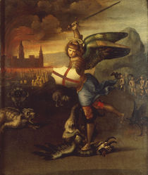 Raffael, Michael im Kampf mit Drachen by klassik art