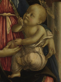 Botticelli, Madonna im Rosenhag, Det. by klassik art