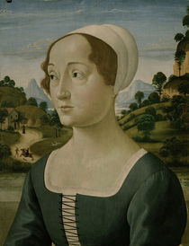 D.Ghirlandaio (?), Bildnis junge Frau by klassik art