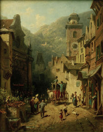 C.Spitzweg, Besuch des Landesvaters by klassik art