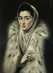 El Greco, Dame mit Pelz by klassik art