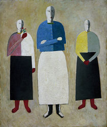 K.Malewitsch, Drei Maedchen von klassik art