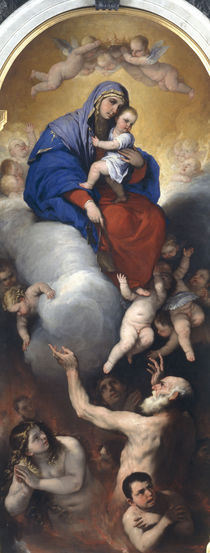 Luca Giordano, Maria und Fegefeuer von klassik art