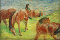 F.Marc, Weidende Pferde I by klassik art