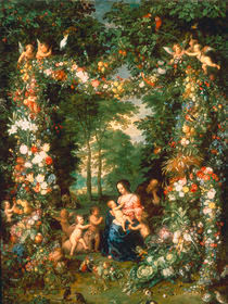 Jan Bruegel d.Ae., Die Heilige Familie von klassik art