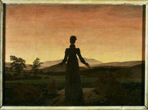 C.D.Friedrich, Frau untergehende Sonne by klassik art