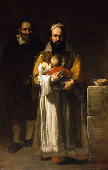 Die baertige Mutter / Gem.v.Ribera von klassik art