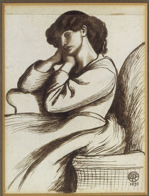 Jane Morris / Zng.v.Rossetti von klassik art
