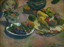 P.Gauguin, Stilleben mit Fruechten von klassik art