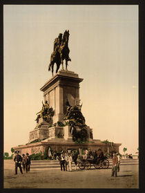 Garibaldi Denkmal Rom / Photochrom von klassik art