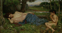 J.W.Waterhouse, Listen to my Sweet... von klassik art