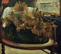 P.Gauguin, Sonnenblumen auf einem Sessel by klassik art