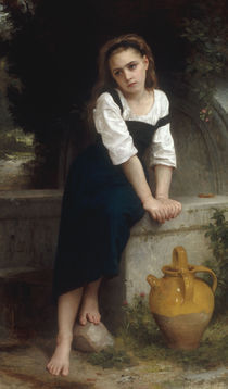 W.A.Bouguereau, Waisenmaedchen am Brunnen von klassik art