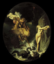 Ingres, Ruggero befreit Angelica/ 1841 by klassik art