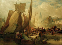 A. Achenbach, Fischmarkt in Ostende,1876 by klassik art