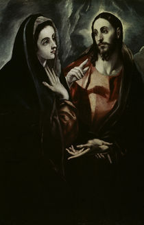 El Greco, Abschied Christi von Maria by klassik art