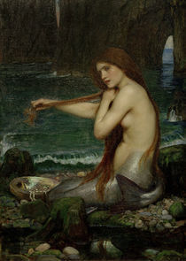 J.W.Waterhouse, Eine Nixe, 1900 von klassik art