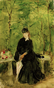 B.Morisot, Edma, in einem Park sitzend by klassik art