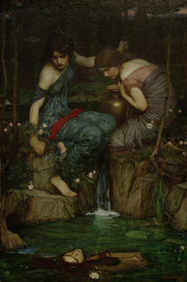 Waterhouse / Nymphen m.Haupt des Orpheus by klassik art