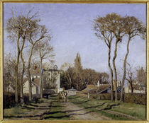 C.Pissarro, Dorfeingang von Voisins von klassik art