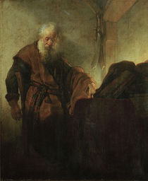Rembrandt, Apostel Paulus im Nachdenken von klassik art
