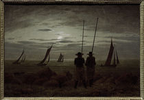 C.D.Friedrich, Mondnacht am Strand by klassik art