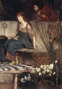 L.Alma Tadema, Der erste Vorwurf von klassik art