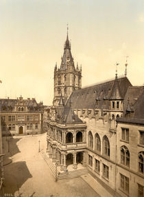 Koeln, Altes Rathaus / Photochrom von klassik art