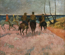 P. Gauguin, Reiter am Strand von klassik art