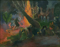 P.Gauguin, Der Feuertanz by klassik art