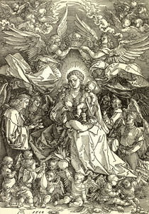 Duerer, Maria als Koenigin der Engel by klassik art