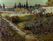 V.van Gogh, Bluehender Garten mit Pfad by klassik art