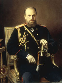 Alexander III. von Russland / Kramskoi by klassik art