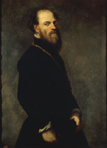Tintoretto, Edelmann mit goldener Kette by klassik art