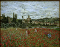 Claude Monet, Mohnfeld bei Vetheuil by klassik art