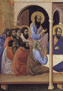 Duccio, Abschied Mariae von Aposteln von klassik art