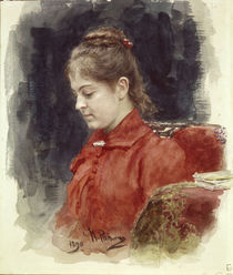 Ilja Repin, Bildnis J.Lawrowa/ 1890 by klassik art