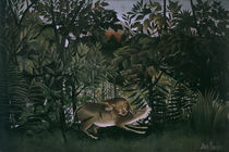 H.Rousseau, Der hungrige Loewe by klassik art