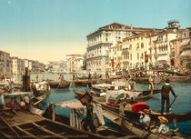 Venedig, Canal Grande, Prozession by klassik art