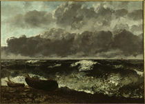 Courbet, Das stuermende Meer o. Die Woge von klassik art