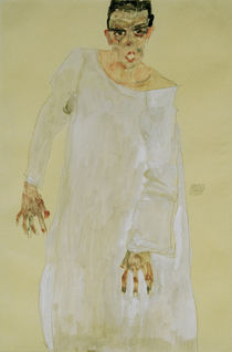 Egon Schiele, Selbstbildnis, Rufender von klassik art