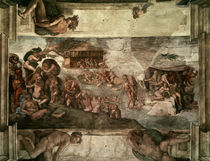 Michelangelo, Sintflut by klassik art