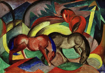 F.Marc, Drei Pferde von klassik art