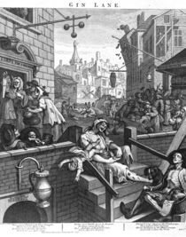 Hogarth, Gin Lane von klassik art