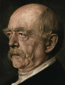 Otto von Bismarck / Gem.v.Lenbach by klassik art