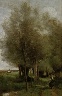 C.Corot, Baeuerin auf dem Feld by klassik art