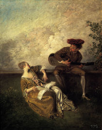 Watteau, Der Gesangsunterricht by klassik art